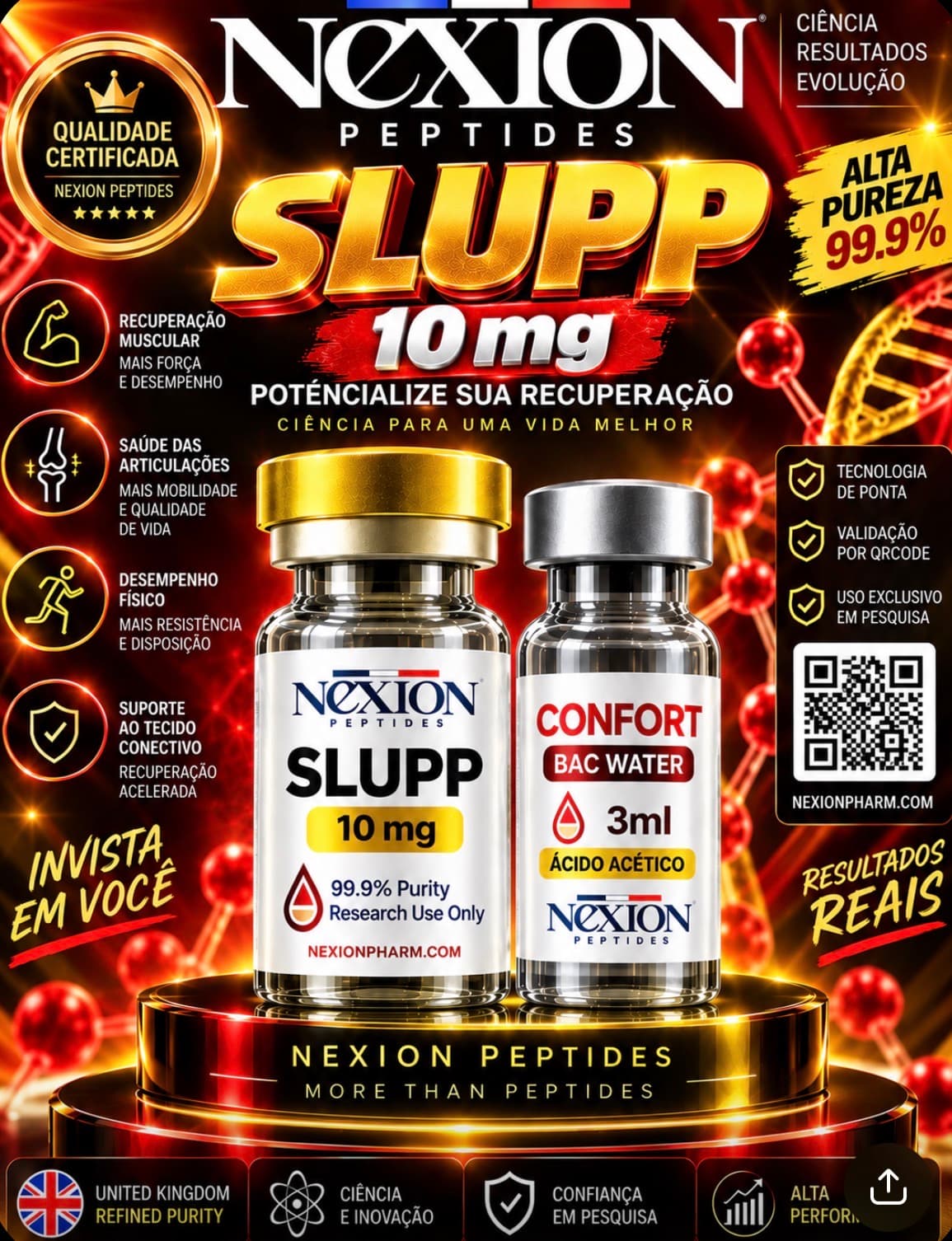 Slupp10mg nexion com água própria 